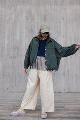 車線春夏薄外套/森林綠