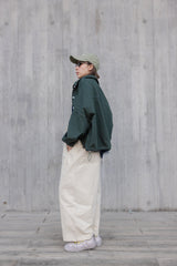 車線春夏薄外套/森林綠