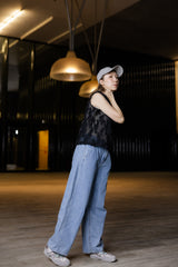 薄身牛仔褲/淺藍 (size M/L)