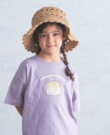 Kids Print T-shirt/ 淺紫Pancake-150