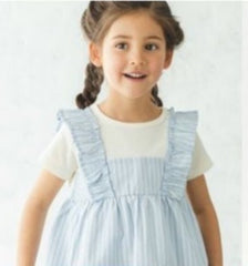 Kids 假兩件 T-shirt/ Light blue-90