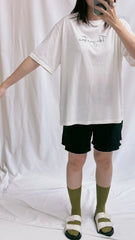 Take your time T-shirt/米白
