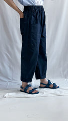 (預購)大袋設計舒適褲/深藍
