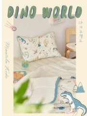 雙面涼爽兒童薄被 JR Dino World + 1枕袋