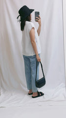 洞洞網布T-shirt/白