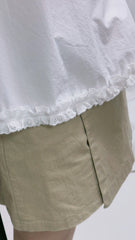 黑蝴蝶寬身恤衫Blouse/白