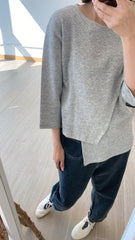 長短衫腳T-shirt/灰