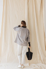 簡約闊身T-Shirt/霧灰