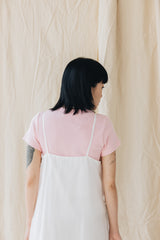 Fitted Rib T-Shirt/粉紅