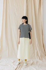 (預購)間條Waffle T-Shirt/黑