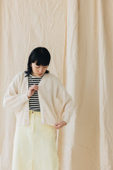 (預購)間條Waffle T-Shirt/黑