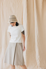 Fitted Rib T-Shirt/白