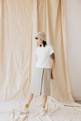 Fitted Rib T-Shirt/白