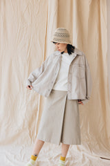 Fitted Rib T-Shirt/白