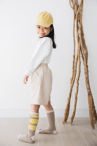 KID 及膝褲/米杏