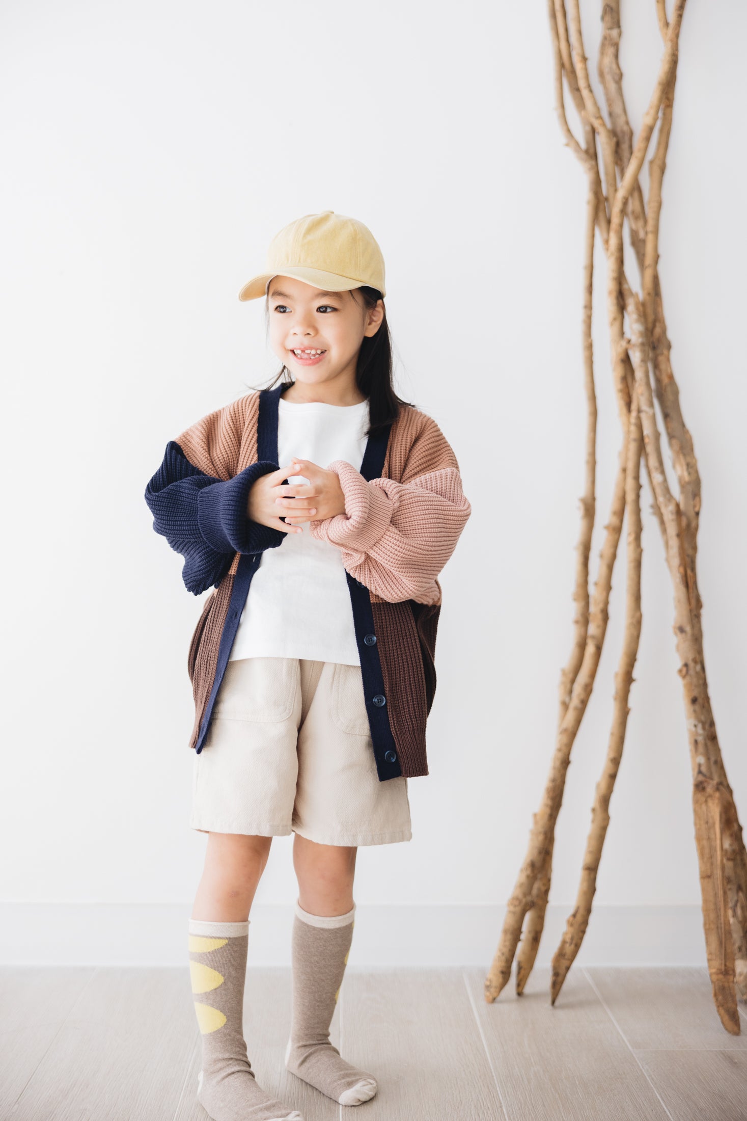 KID 及膝褲/米杏