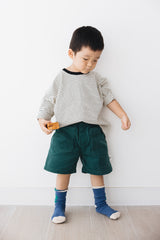 KID 燈芯絨短褲/綠