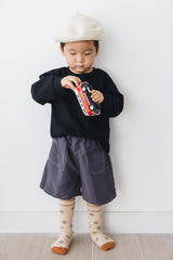 KID 及膝褲/灰藍