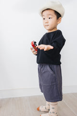KID 及膝褲/灰藍